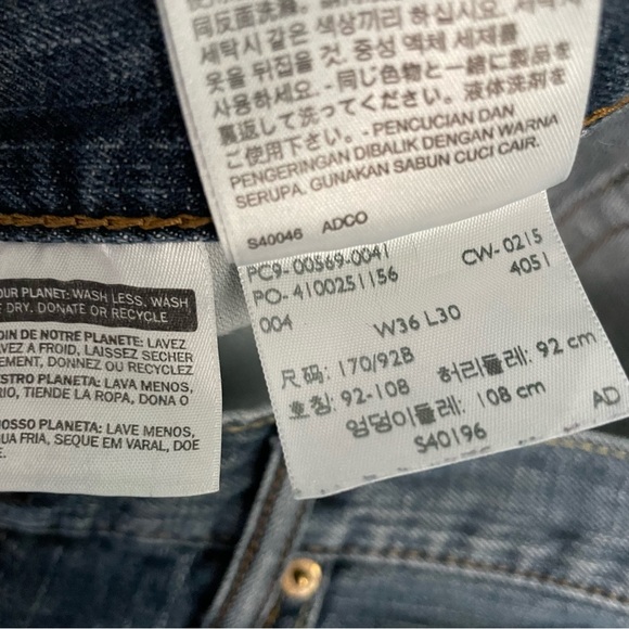 Levi’s Men’s 569 Jeans Size 36x30  100% Cotton Medium Wash - Picture 6 of 11